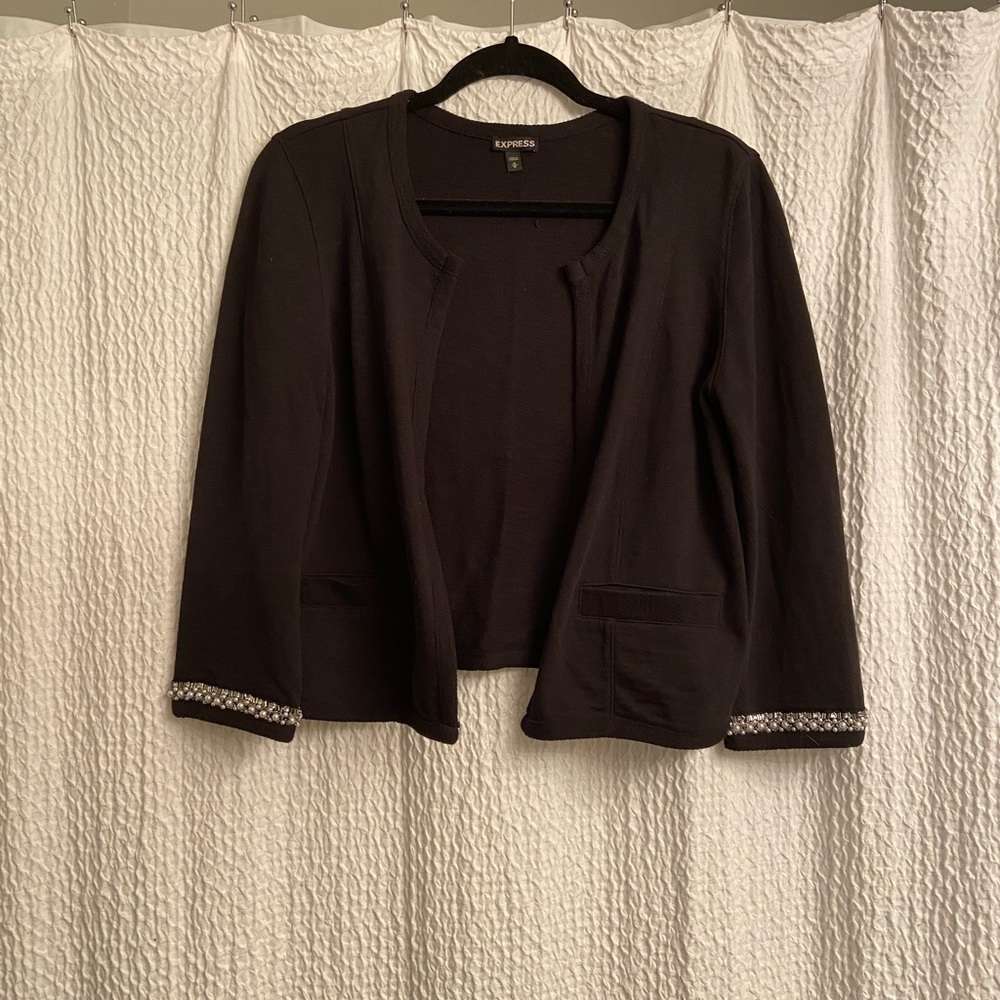 Express Sequin Cardigan Blazer